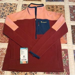 Abrazo Fleece Half-Zip Jacket Women's Small S Clay Rust